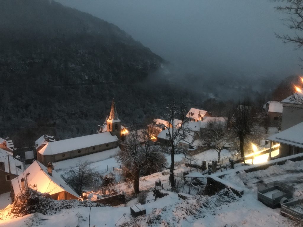 Melles sous la neige