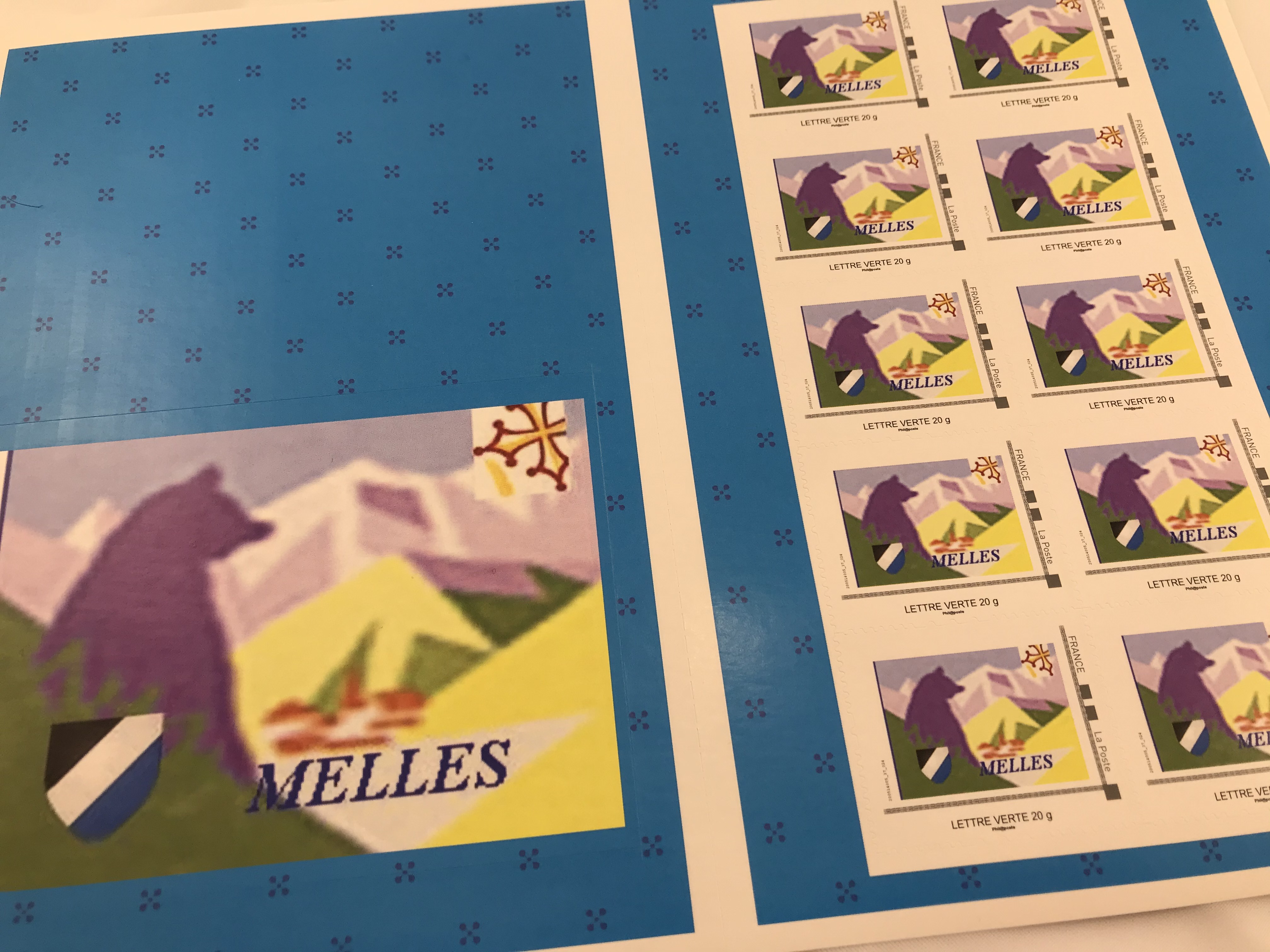 Timbre-poste de Melles (31440)