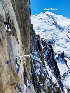 Jamy en plein rappel