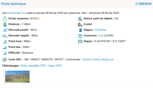 Randonnées Pyrénées Fos Argut