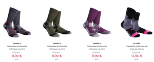 Chaussettes de randonnée homme et femme Cimalp