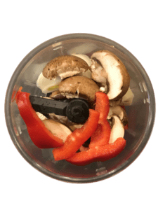 Préparation farce végétale