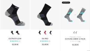 Chaussettes de randonnée femme chez Salomon