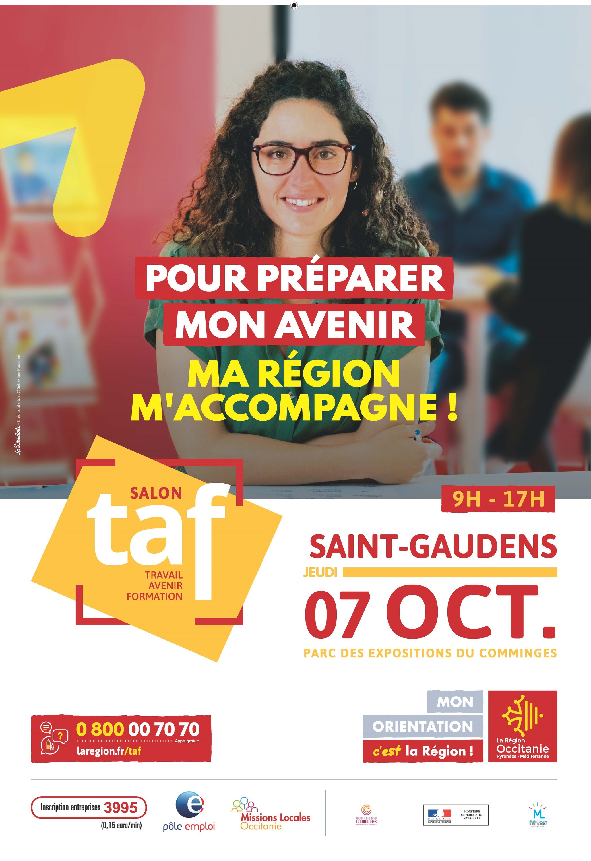Salon TAF pour l'emploi et la formation à Saint-Gaudens le jeudi 7 octobre