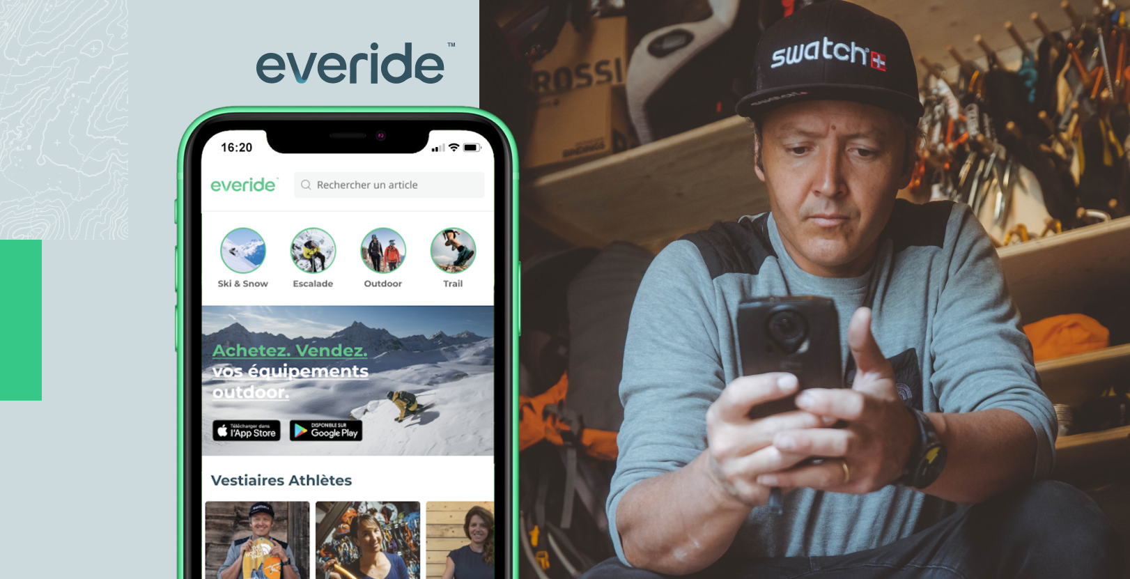 Everide l'application d'équipements de seconde main pour l'outdoor