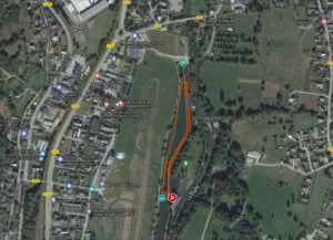 Parcours natation au Lac de Badech pour le Triathlon de Luchon