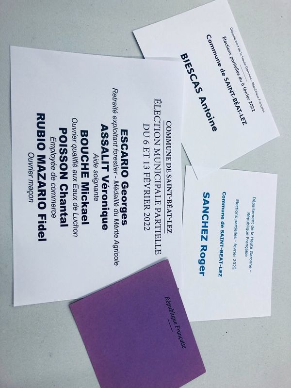 Résultats de l'élection municipale partielle à Saint-Béat-Lez (1er tour)