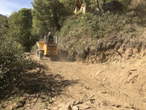Dumper terrassement Maison Ossature Bois montagne