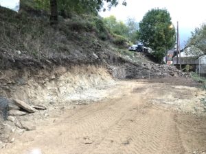 Terrain montagne après terrassement