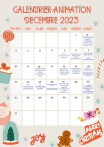 Calendrier des animations décembre 2023 - Biocoop Saint-Gaudens