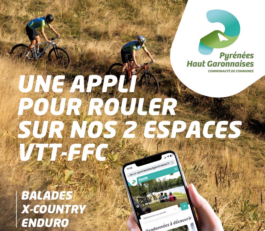VTT dans les Pyrénées Haut-Garonnaises suivez l'application