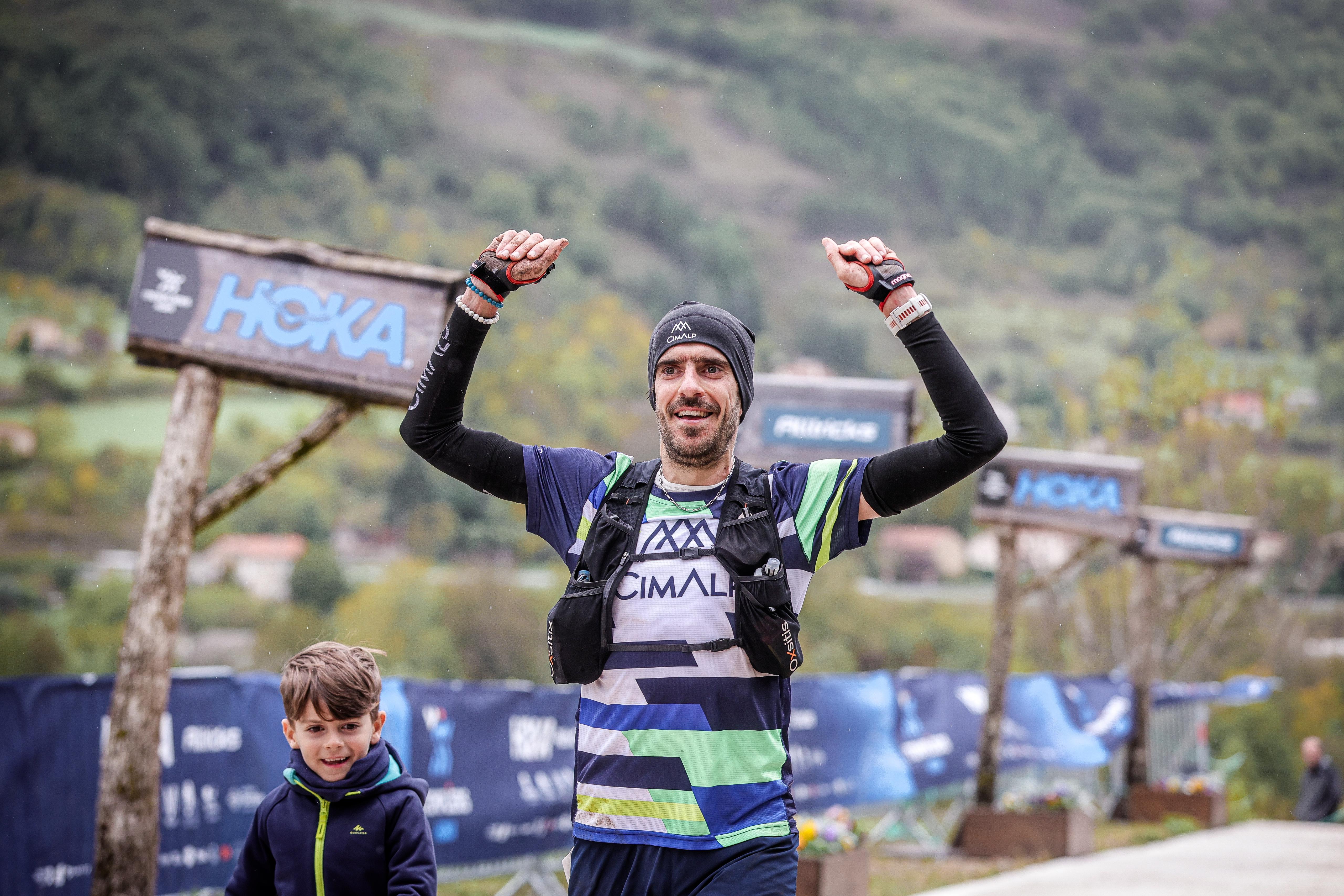 Rémy Brassac sur le podium de l'Endurance Trail