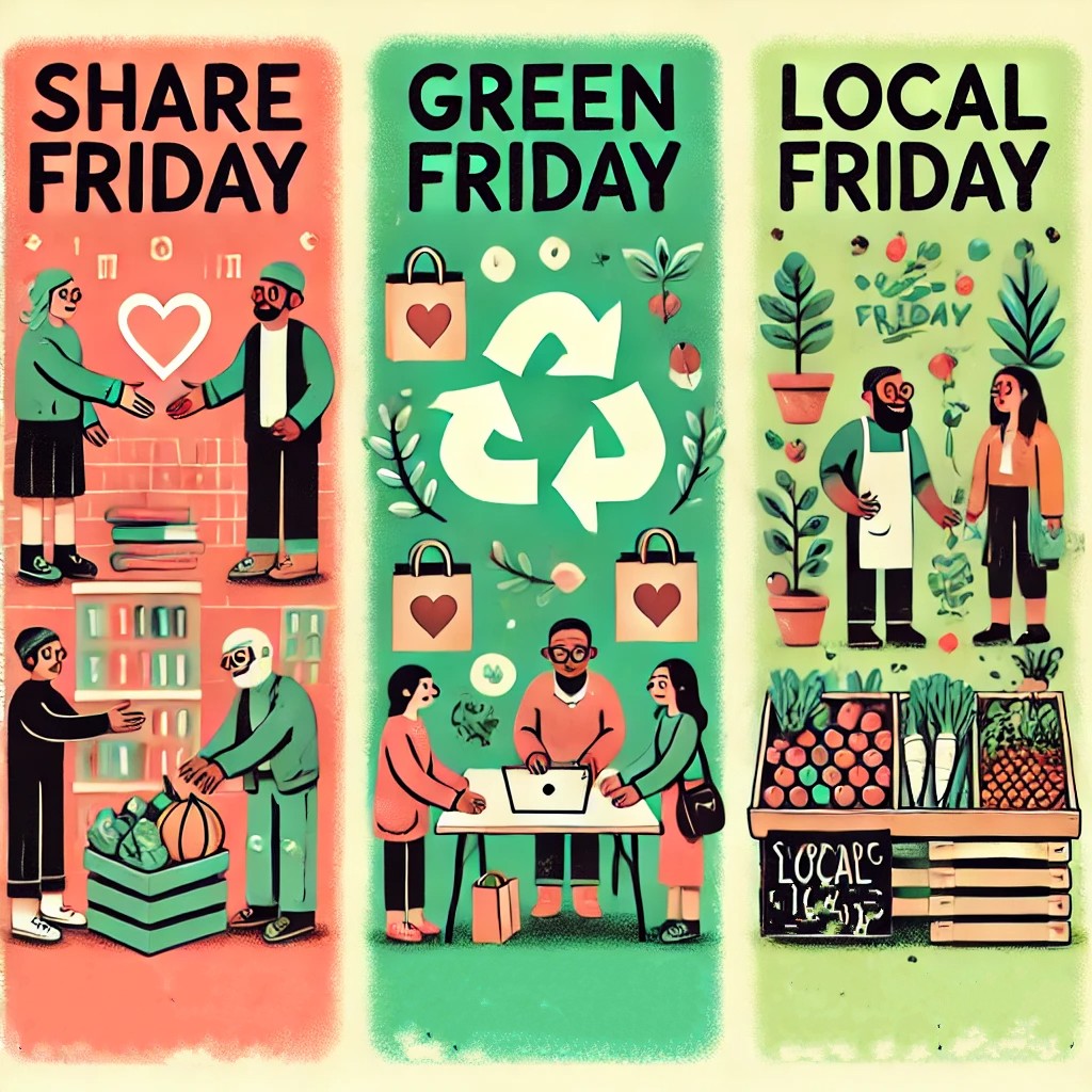 Share Friday, Green Friday, Local Friday, tout pour échapper au Black Friday