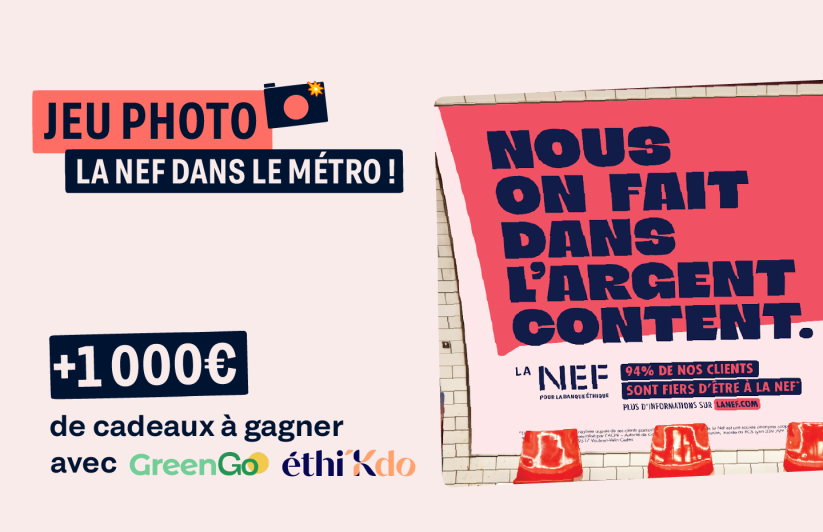 La banque NEF dans le métro