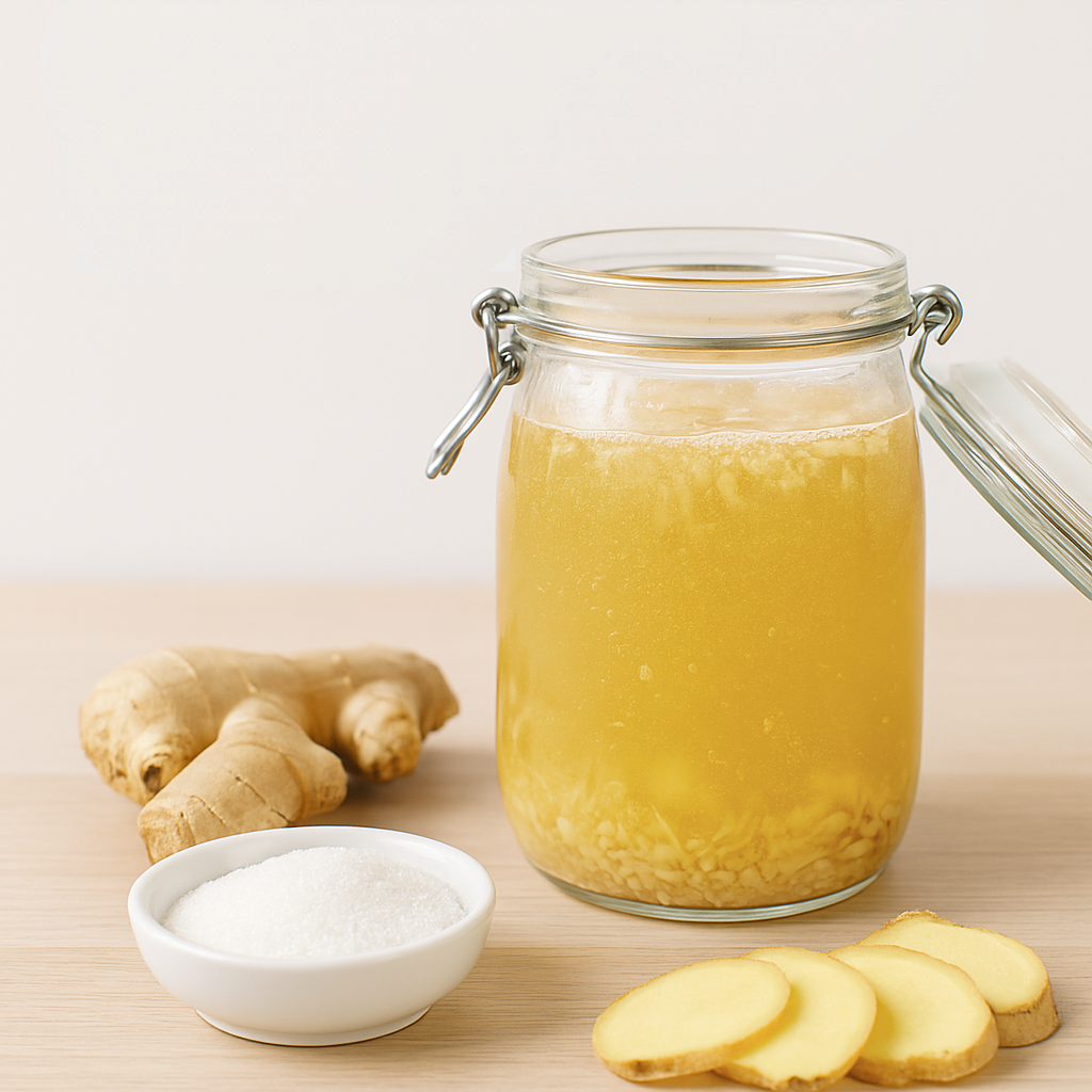 Levain de gingembre : la fermentation pétillante à portée de main