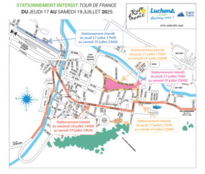 Luchon stationnement interdit Tour de France