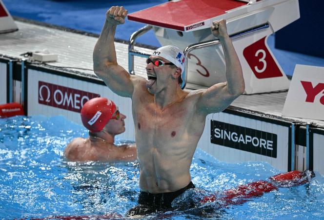 Maxime Grousset sacré champion du monde sur 50m papillon aux Mondiaux de Singapour 2025