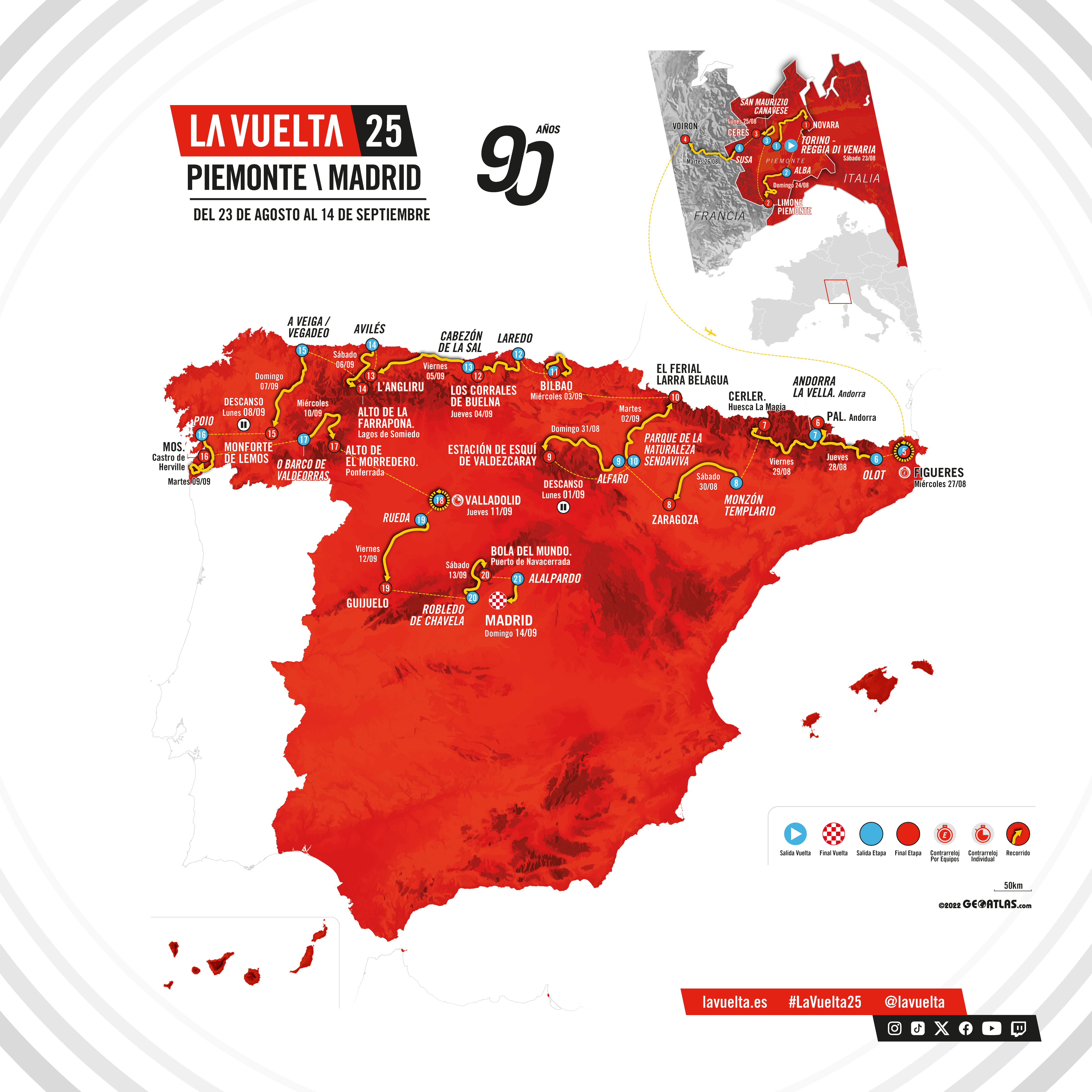 La Vuelta 2025 Un Tour d'Espagne exceptionnel pour les 90 ans de la course