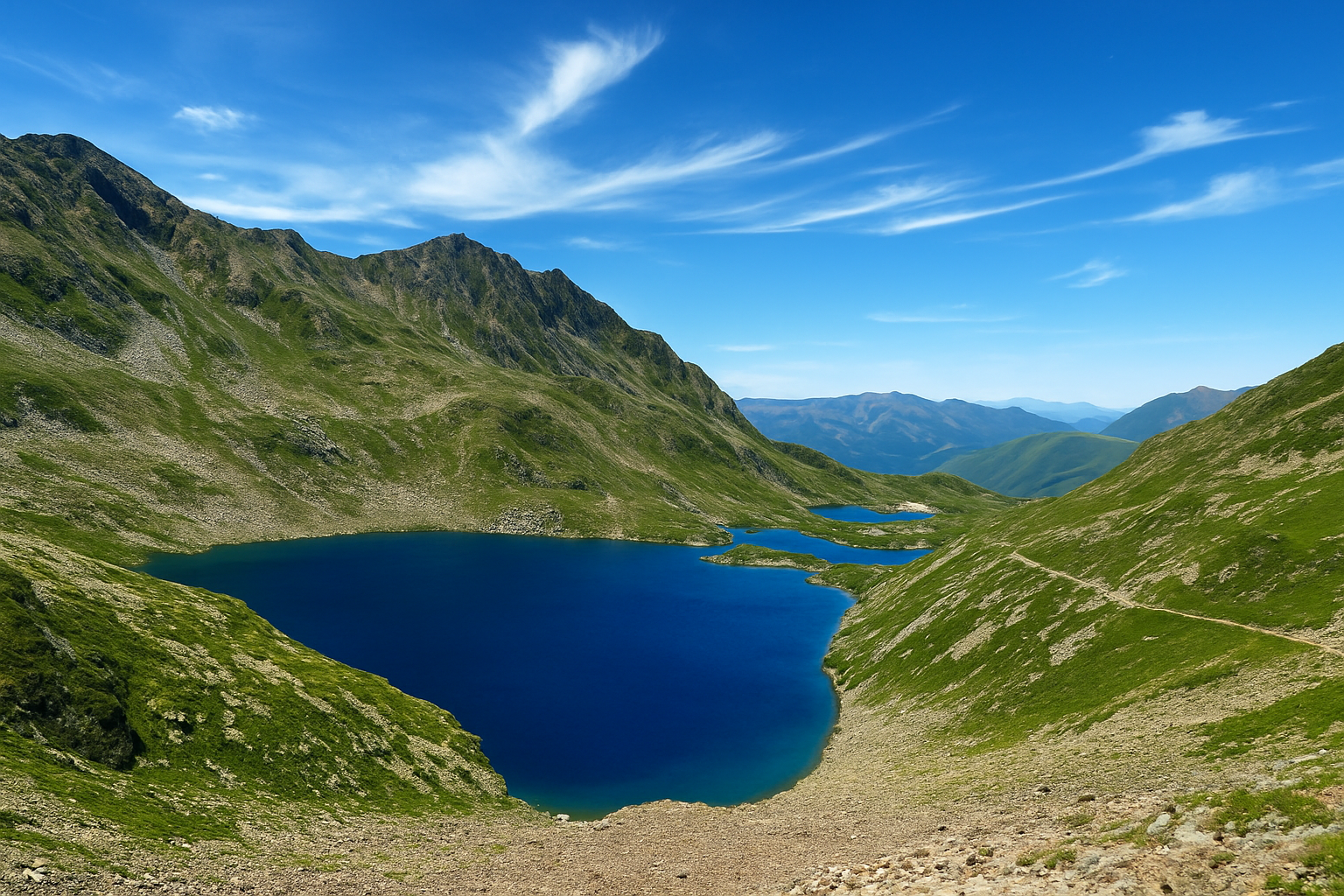 Randonnée aux Boums de Venasque dans le Luchonnais