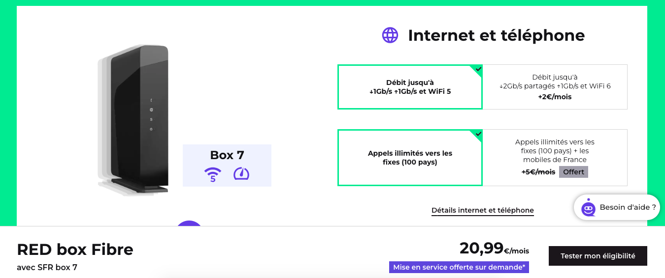 Code promo – 15€ sur la fibre Red SFR