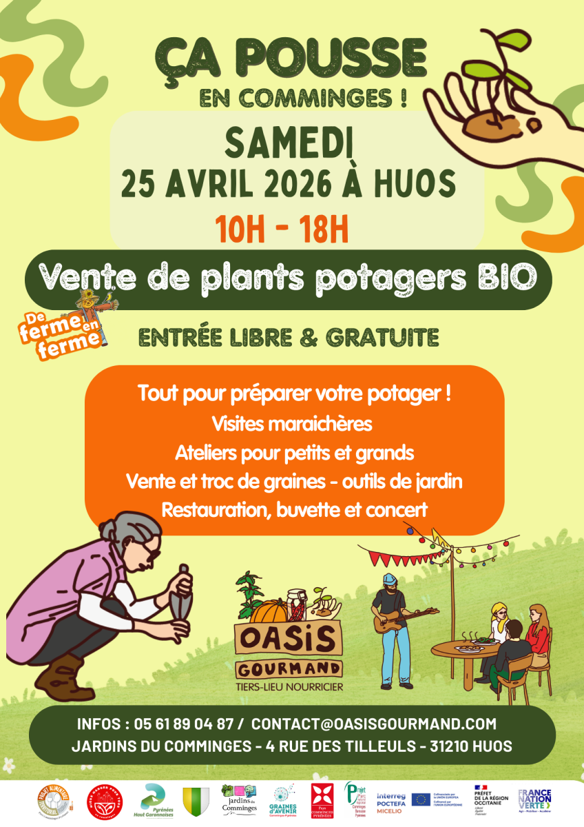 Ça Pousse en Comminges : la fête des plants bio revient le 25 avril 2026