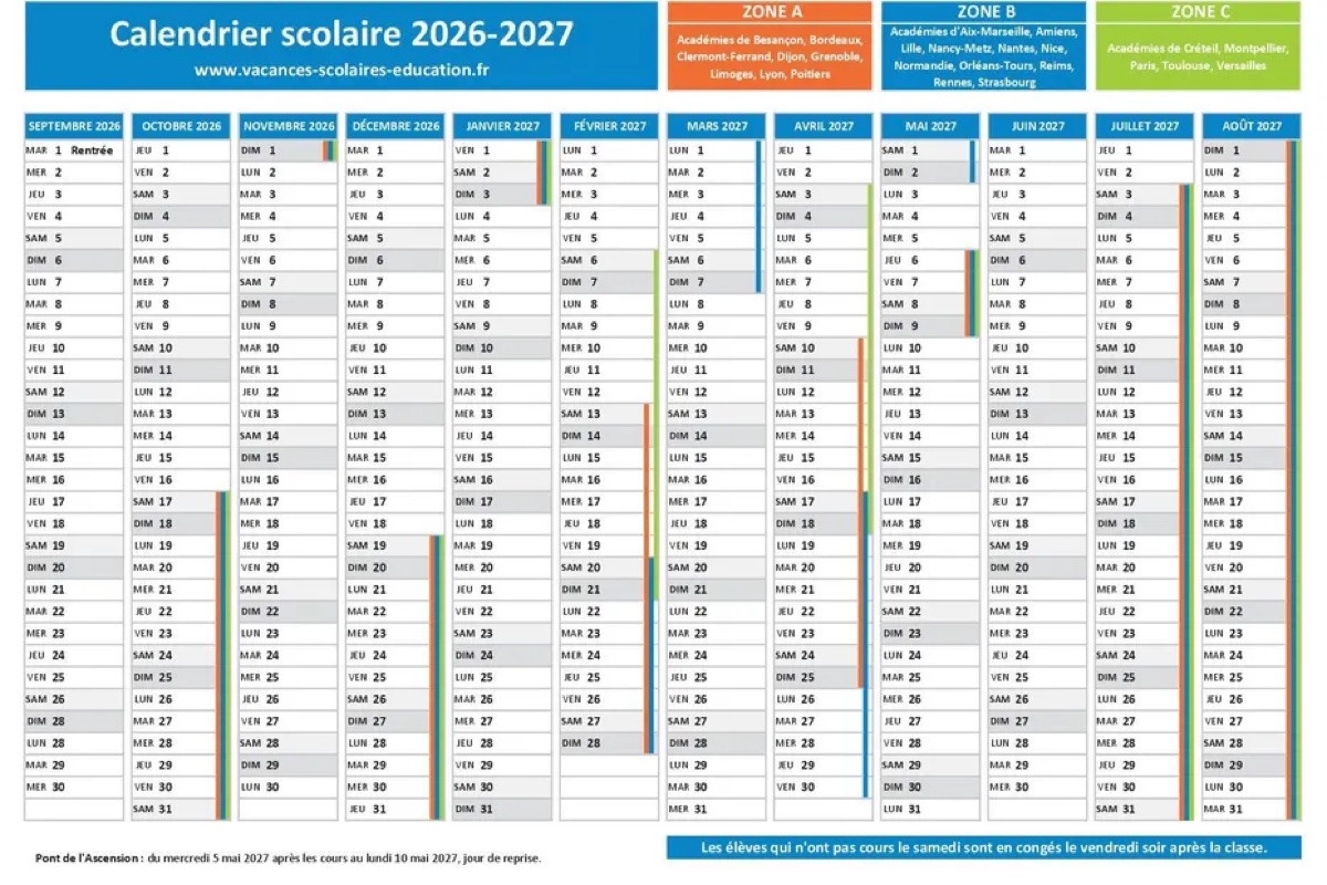 Calendrier scolaire 2026-2027 : les dates par zone, et le bon moment pour planifier ses vacances à Luchon et en Pyrénées