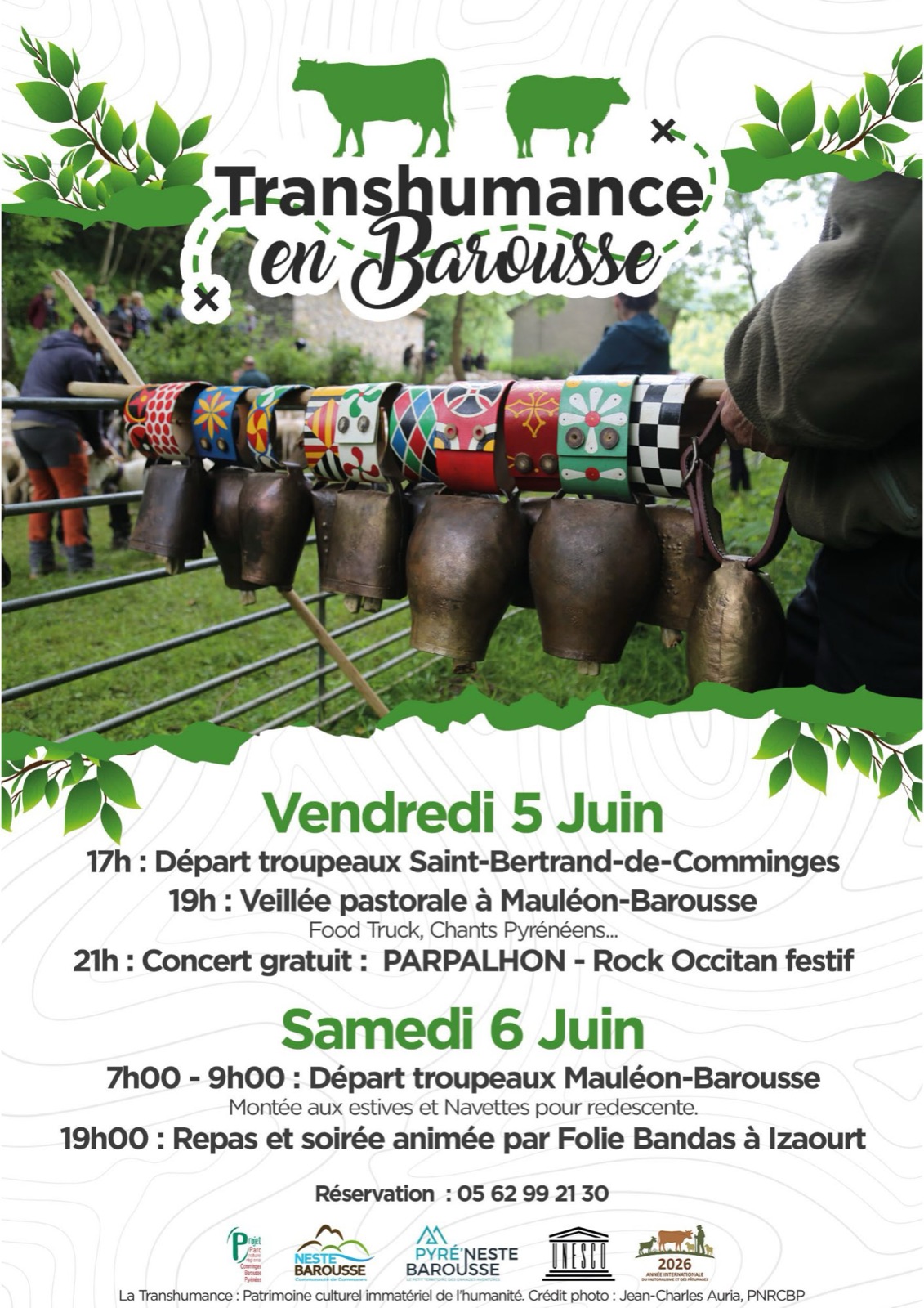 Transhumance en Neste Barousse les 5 et 6 juin 2026 : passage des troupeaux, concert PARPALHON et nouveauté rando-dégustation