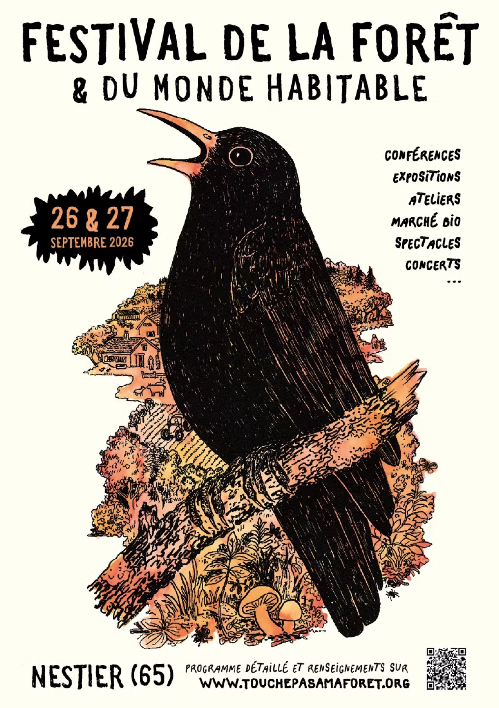 Festival de la forêt et du monde habitable à Nestier les 26 et 27 septembre