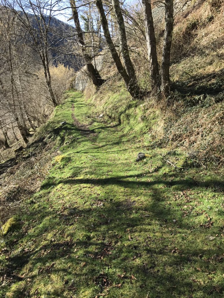 Remontée sur la route de Labach de Melles