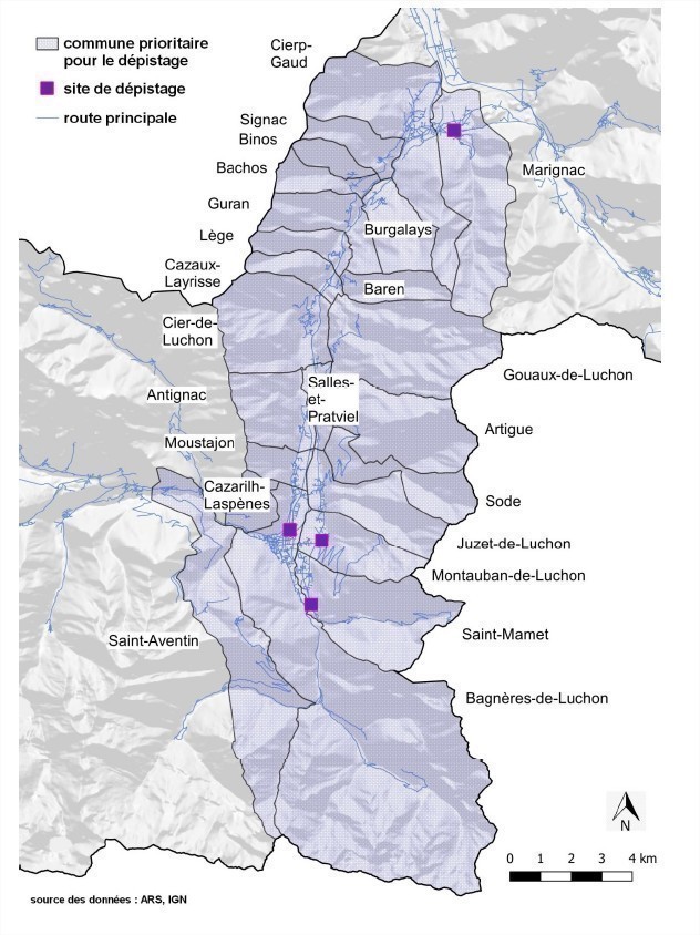 Dépistage covid luchon marignac