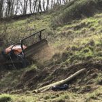 Robot broyeur sur les pentes de Saleich