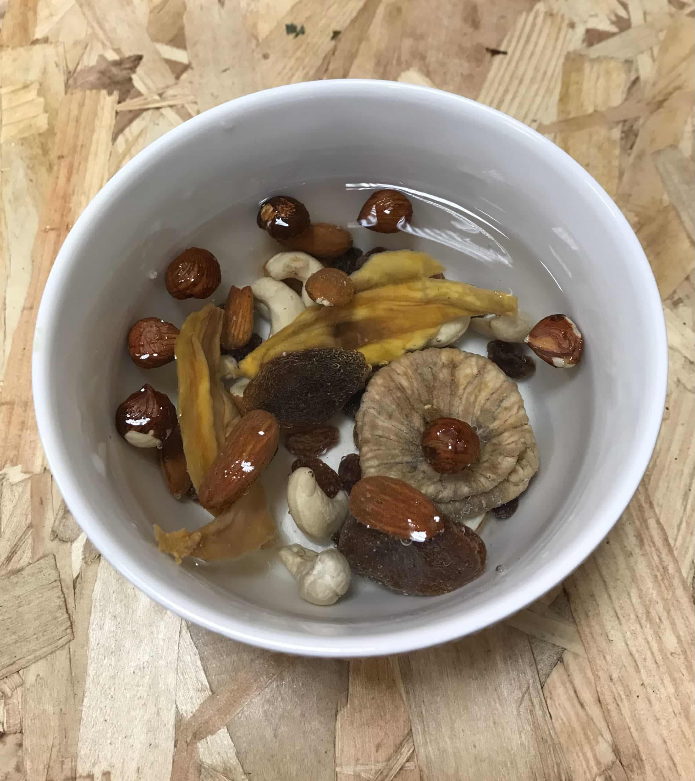 Réhydrater les fruits secs Bio