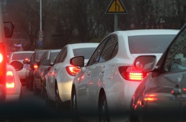 Embouteillage trafic télétravail