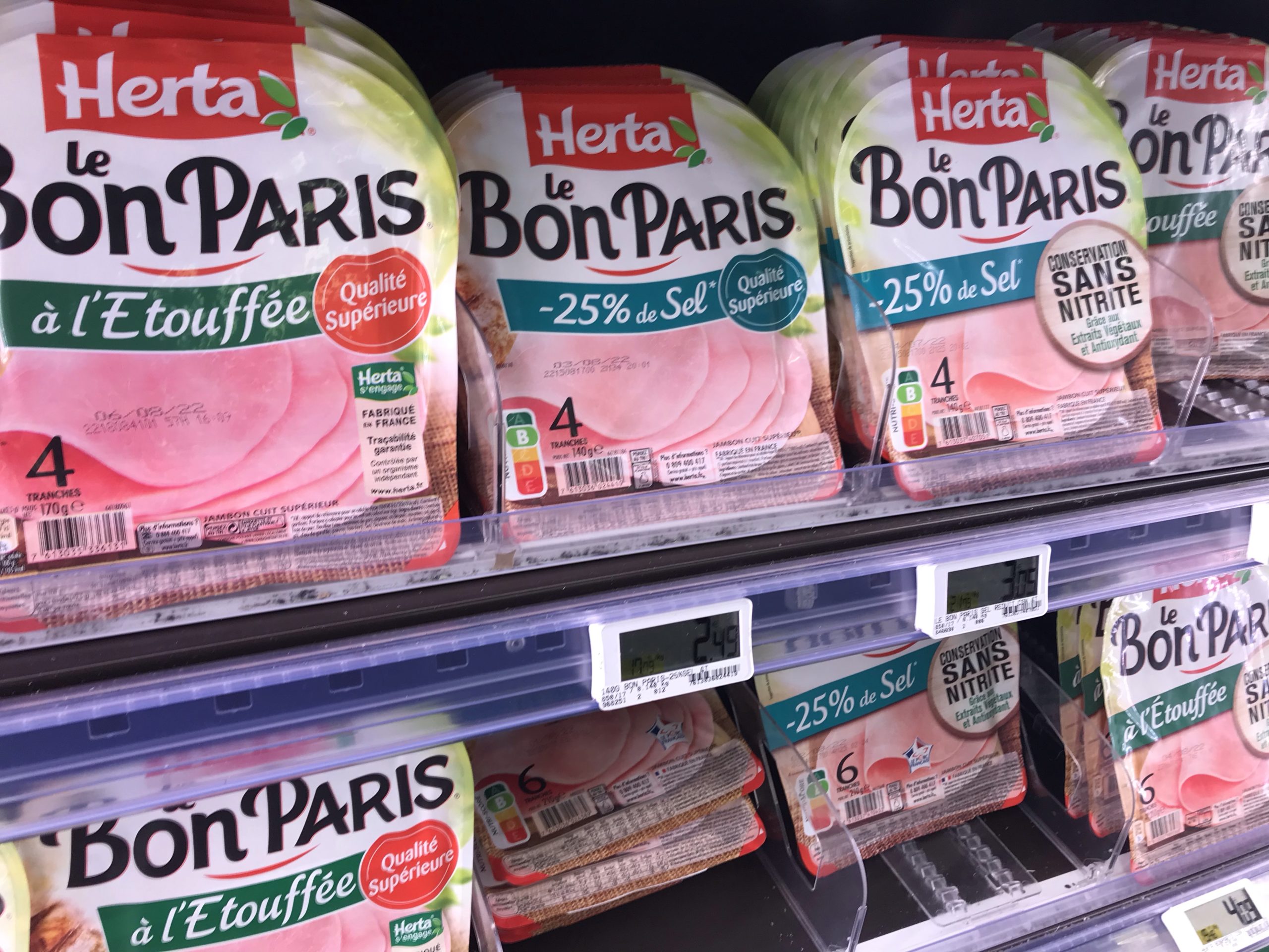Danger jambon rose nitrite