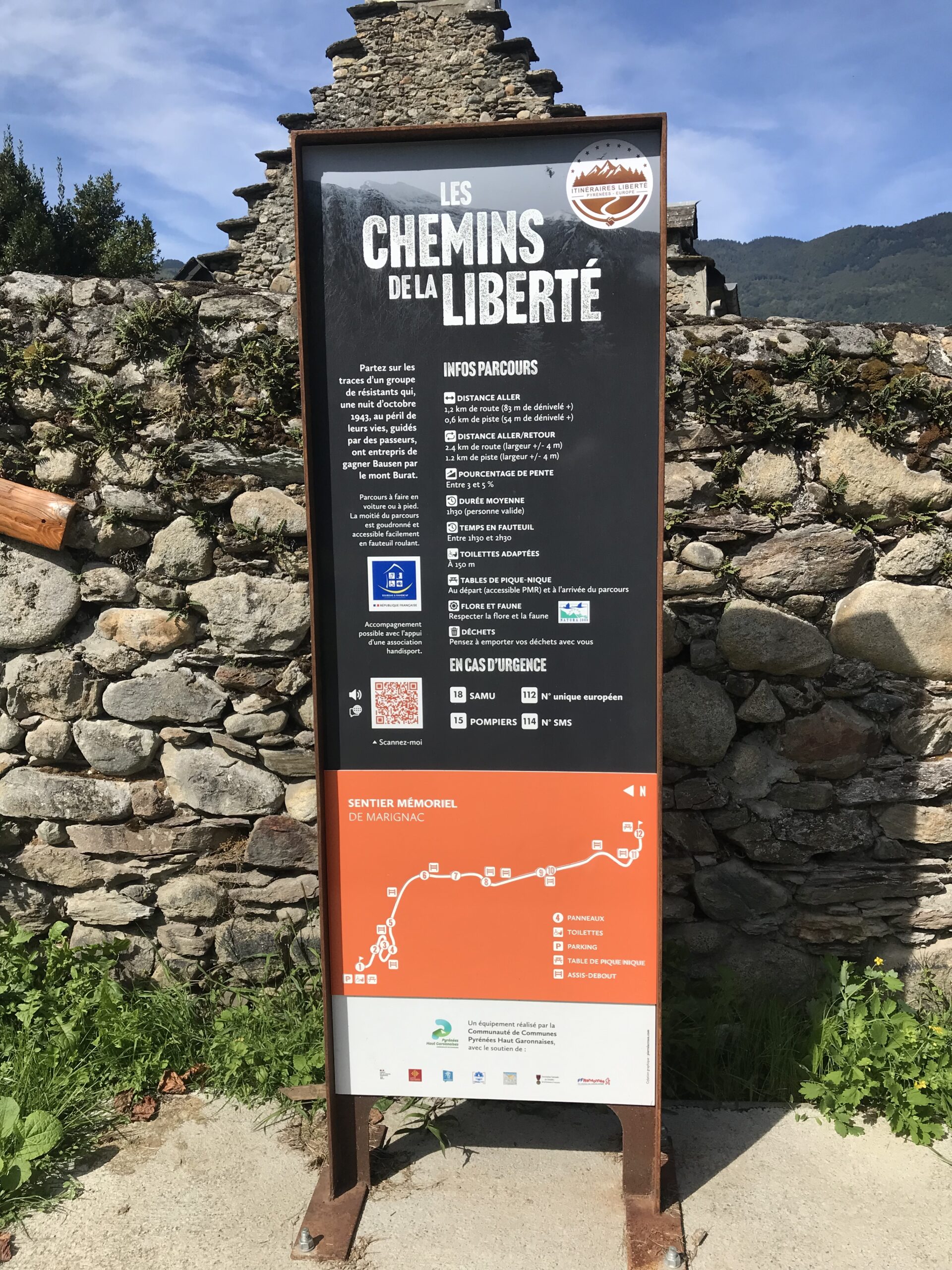 Les chemins de la Liberté de Marignac à Bausen