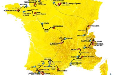 Tour de France 2025 parcours et étapes du 5 juillet au 27 juillet 2025