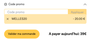 Code promo MELLES20 KAZIDOMI