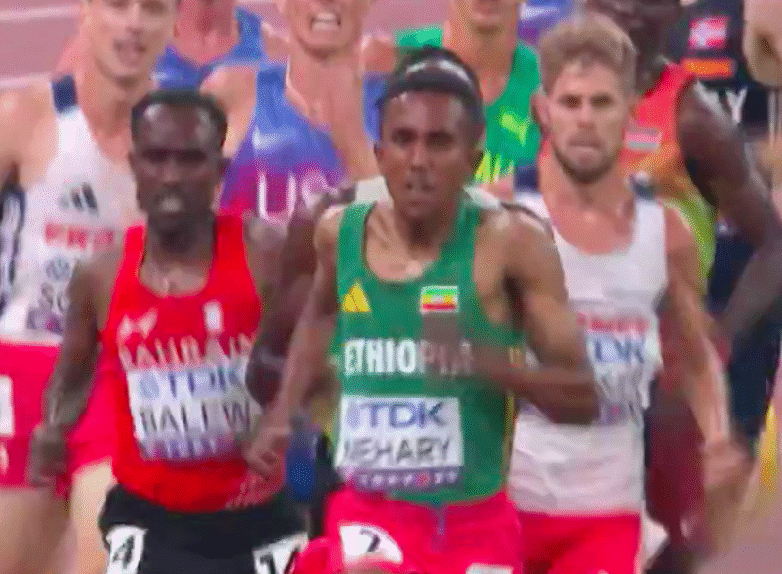 Gressier troisième 5000 mètres mondiaux Tokyo