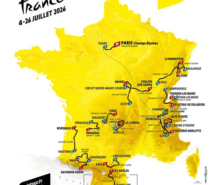 Tour de France 2026 parcours officiel