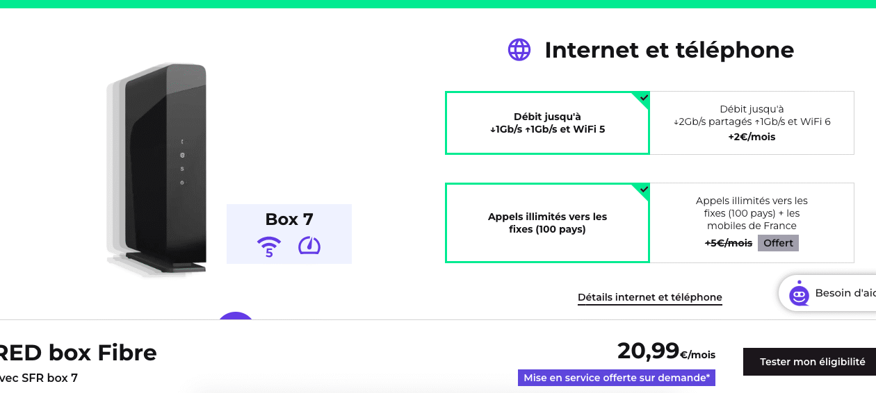 Fibre code promo Red by SFR
