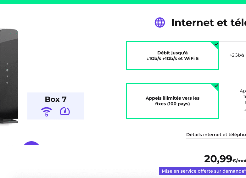 Fibre code promo Red by SFR