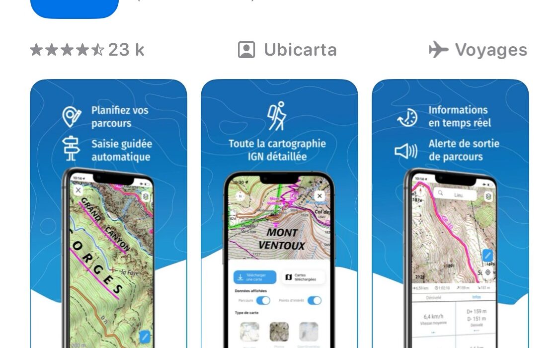 WETREK application randonnées