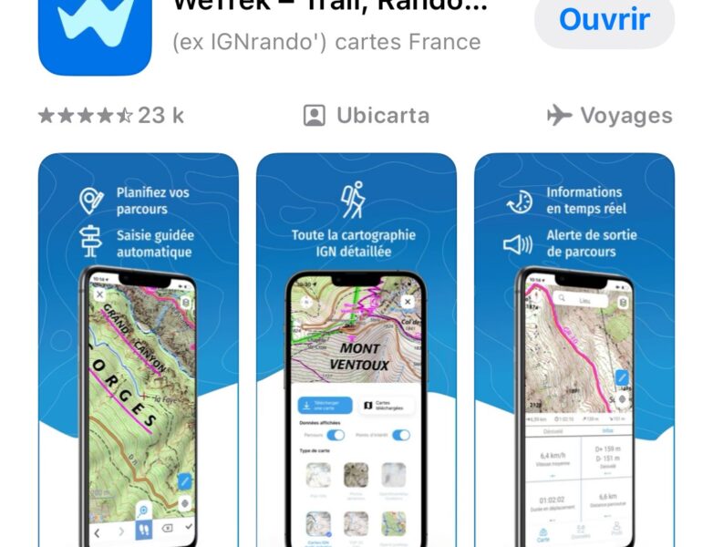 WETREK application randonnées