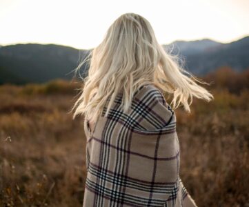 Plaid en laine Noël