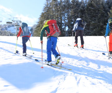 Le mourtis sans voiture ski de randonnée