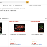 Lego promotion FNAC 30%